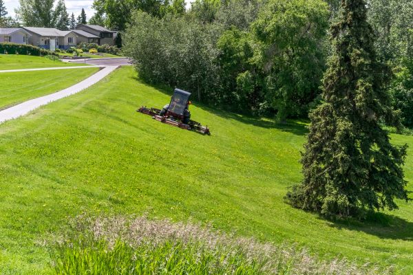 Cost of Sloped Area Mowing in Stamford